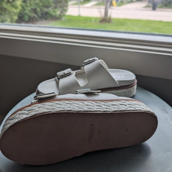 J/Slides leather platform sandals - Picture 4 of 4